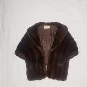 Vintage 1950's Fur Shrug by Goldwaters of Arizona